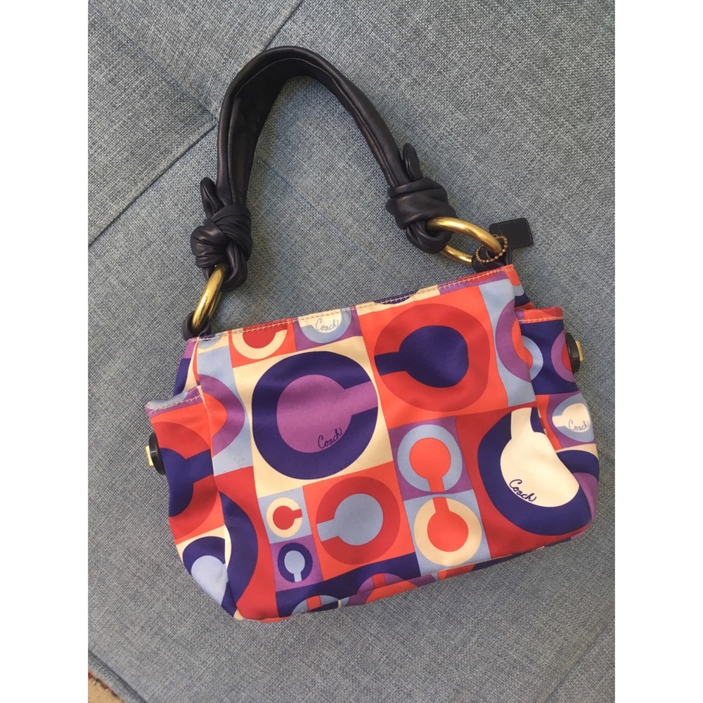 🌷beautiful Coach multi-color shoulder hobo bag